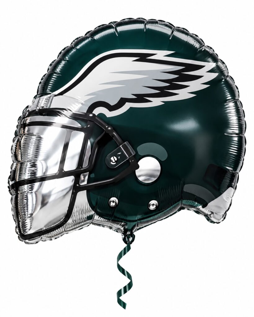 Philadelphia Eagles helmet balloon available at Platinum Balloons in Turnersville, NJ